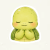 명상하는 터틀리 거북이